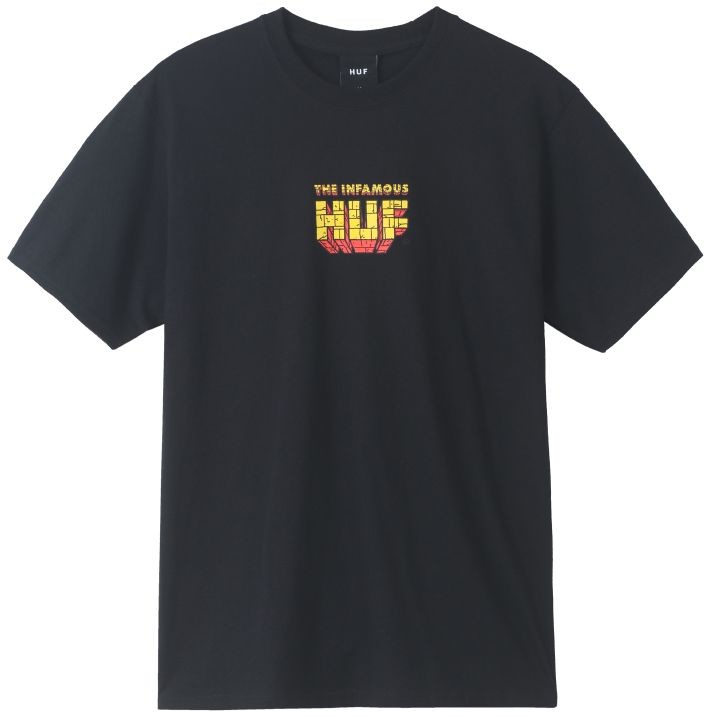 HUF t-shirt HUF THE INFAMOUS HUF TEE Black