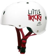 Triple 8 Little tricky Kids Skate Helmet  White Glossy 3901