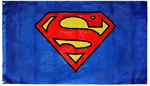 Superman Logo flaga wielokolorowa ABYDCT026