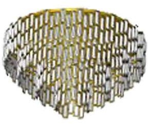 Eglo Calmeilles 1 39625 plafon lampa sufitowa 10x25W E14 chrom/transparentny