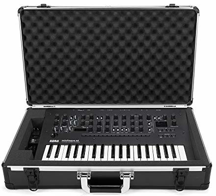 Korg Analog Cases Analog Cases UNISON etui na Minilogue/Minilogue XD lub porównywalne syntezatory (torba do noszenia, aluminiowa ochrona narożników, wyściełana pokrywa z uchwytem), czarne U600MINI