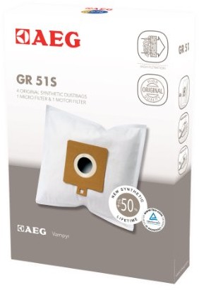 AEG Gr 51S 4x syntetyczne worki do odkurzacza z 1 mikrofiltrem Gr 51S