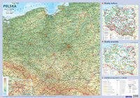 DEMART Mapa Polski. Plansza edukacyjna na ścianę i biurko - Opracowanie zbiorowe