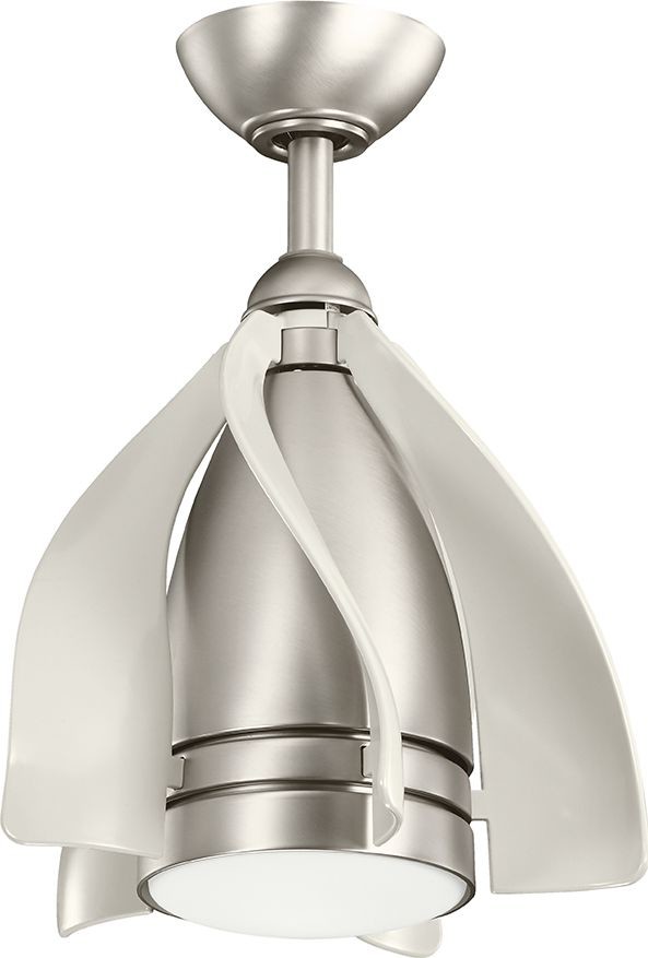 Elstead Lampa wisząca Satynowa lampa wiatrak ledowa Terna KLF-TERNA-15-BN KLF-TERNA-15-BN