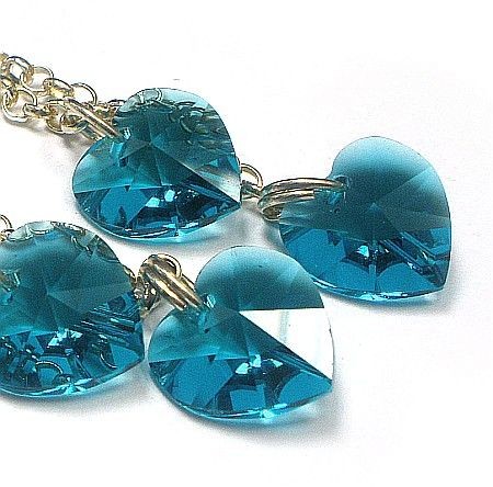 Swarovski PROMOCJA kolczyki SREBRO serca