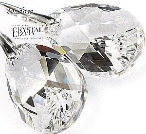 Swarovski Promocja Piękne Duże Kolczyki Srebro C