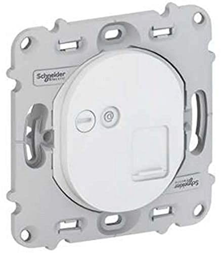 Schneider Electric Ovalis - gniazdo RJ45 - cat.5 UTP - telefon - bez płyty wykończeniowej S261471