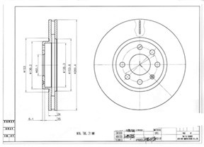 Delphi Tarcza hamulcowa BG3569