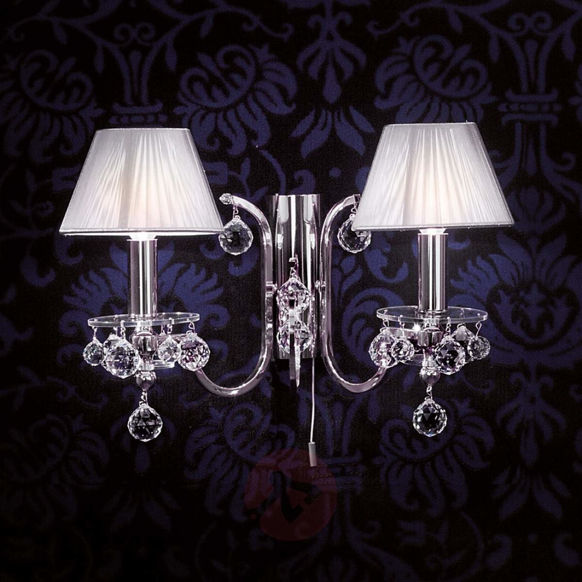 Orion Materiałowa lampa ścienna Kristalldesign, 2-pkt.