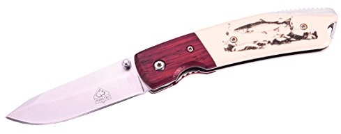 Puma TEC nóż jednoręczny Pakkaholz drewno szczęki długość po otworzeniu: 18.6 cm, 331511 1010345210