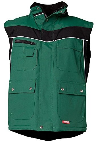 Planam plaline odzież robocza zimowy kamizelka Czerwony/łupek, wielokolorowa