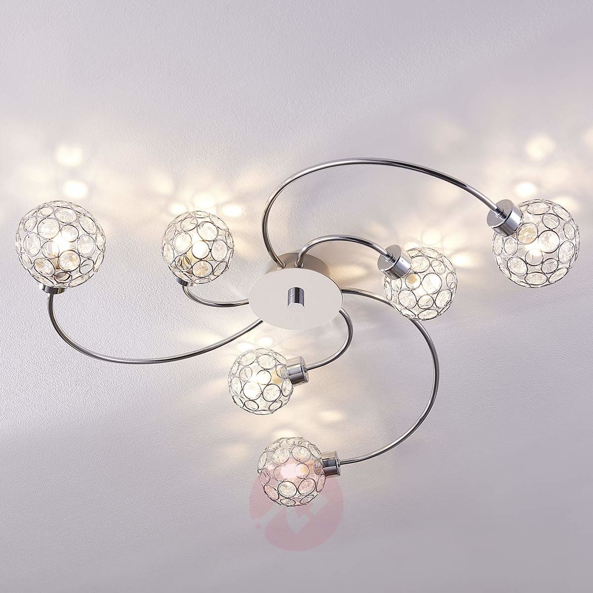 Lampenwelt Dekoracyjna lampa sufitowa LED Tyron