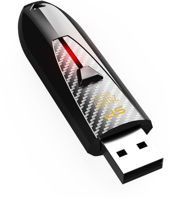 Silicon Power Pendrive Blaze B25 256GB USB 3.1 kolor czarny