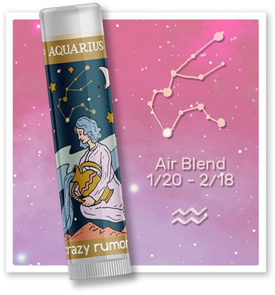 Lip Balm Crazy Rumors Zodiac Aquarius 4,4 ml