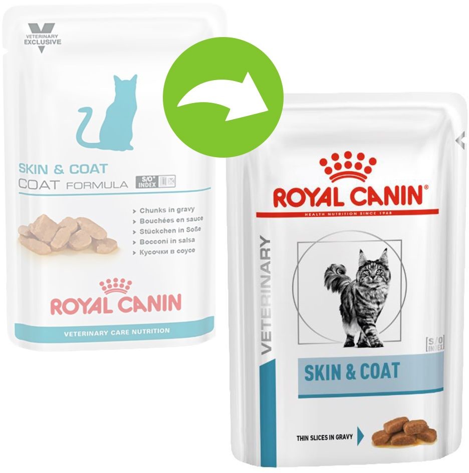 Royal Canin Linia Weterynaryjna Veterinary Care Nutrition Feline Skin & Coat saszetka 85g