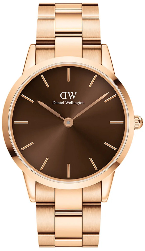 Daniel Wellington Zegarek DW00100460 Iconic Link Amber 40mm Brown -