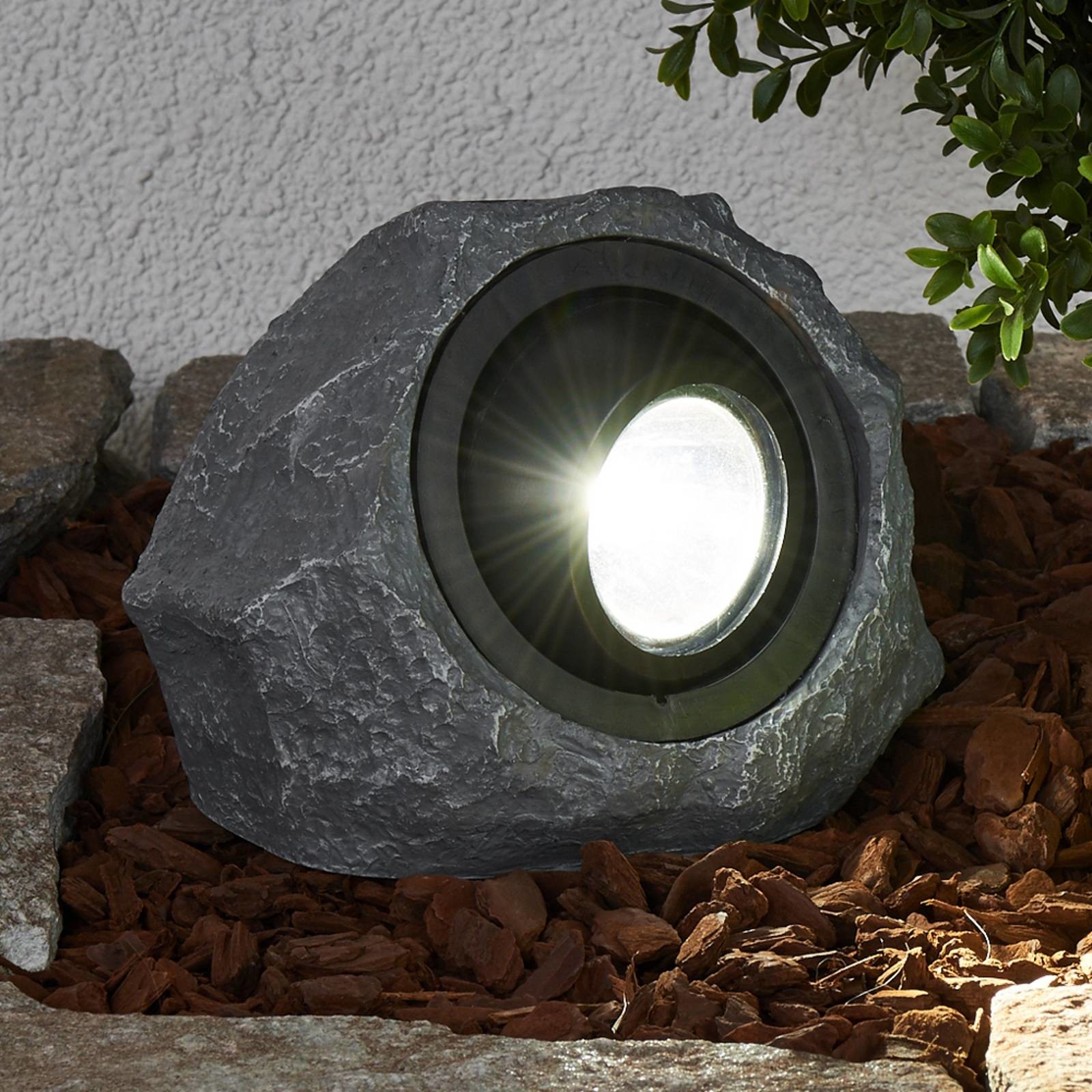 Lindby Świecący kamień solarny Lior z LED