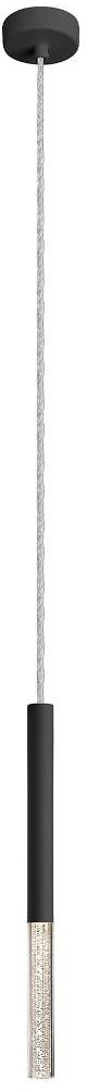 Zuma Line Lampa wisząca czarny metal akryl ONE P0461-01E-P7P7