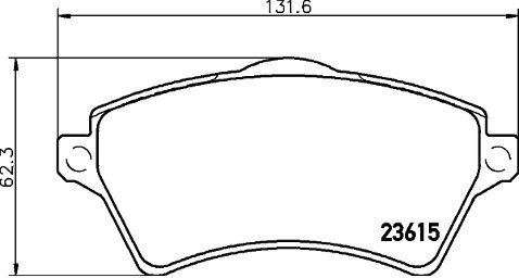 Mintex Zestaw klocków hamulcowych, hamulce tarczowe MDB2152