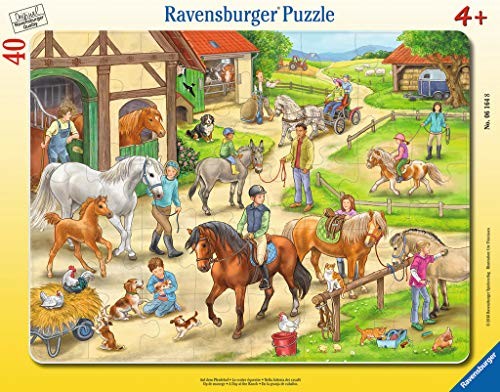 Ravensburger Rahmenpuzzle 06164 Auf dem Pferdehof, Multicolor