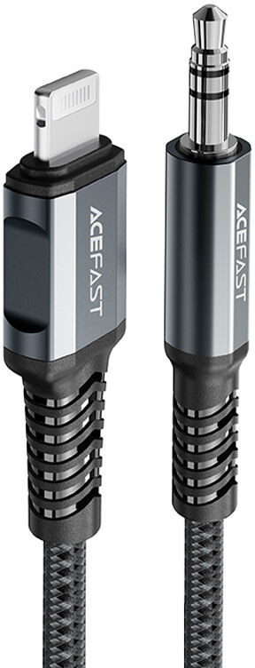 Acefast Acefast kabel audio MFI Lightning - 3,5mm mini jack (męski) 1,2m, AUX szary (C1-06 deep space gray) C1-06-L-3,5mm deep space gray