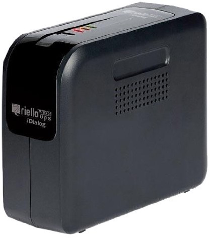 Riello iDialog 800 VA  uninterruptible power supply (zasilacze awaryjne (USP) (wieża, VRLA AGM, 4 X IEC, 0  40 °C, 90 X 232 X 192 MM, czarny) AIDG8001RU