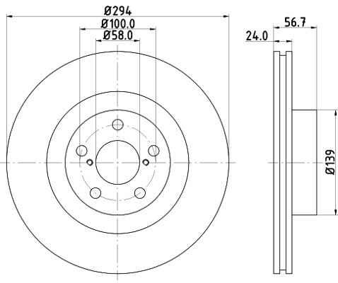 HELLA PAGID Tarcza hamulcowa PAGID 8DD355112-051
