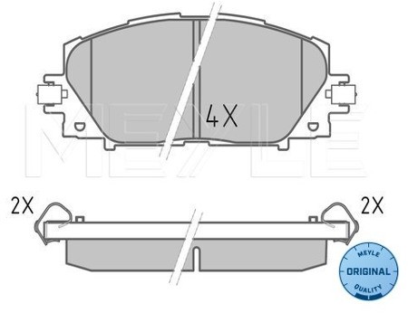 Wulf Gaertner Autoparts Zestaw klocków hamulcowych, hamulce tarczowe Wulf Gaertner Autoparts 025 244 5116