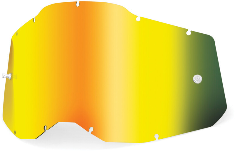 100% 100% Anti-Fog Replacement Lenses Gen2, gold/mirror  2021 Akcesoria do okularów i gogli HU-GOG-9041/23/unis