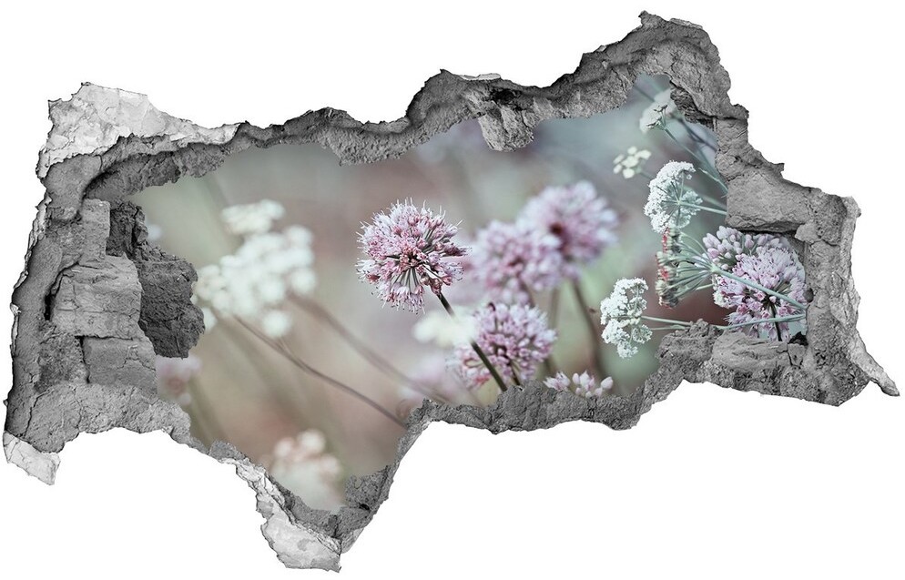 Wallmuralia.pl Samoprzylepna dziura na ścianę Dzikie kwiaty