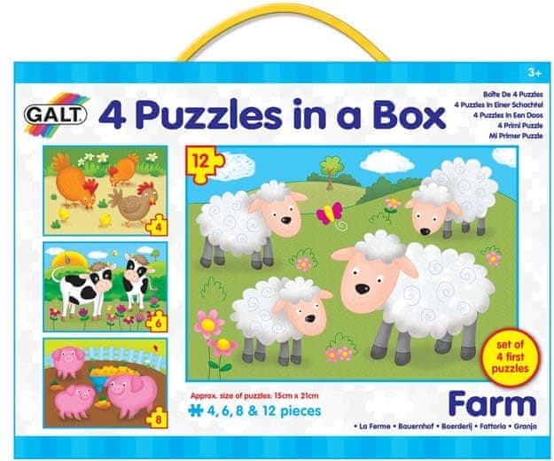 Galt 4 Puzzle w pudełku farma