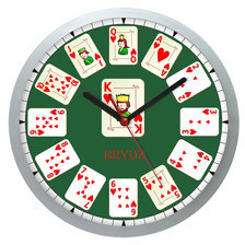 Atrix Zegar ścienny Sport czas na Brydż #2 ATE2013BC2