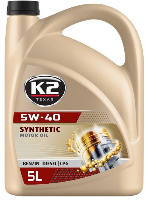K2 TEXAR 5W40 BENZIN DIESEL LPG 5 L O34B0005