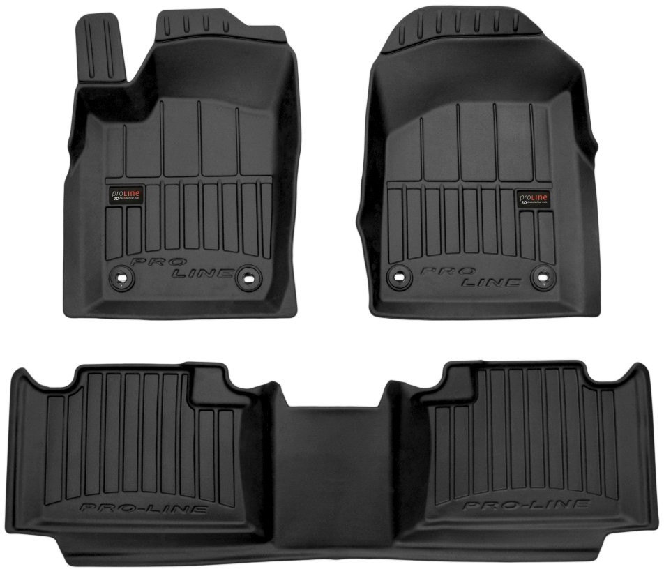 Frogum Dywaniki gumowe 3D DODGE Durango III od 2010 wersja 7 osobowa 1 i 2 rząd siedzeń 3D409989