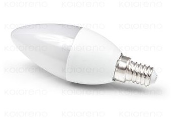 Zdjęcia - Żarówka DLed  LED E14 4W C37 - Biały ciepły  (3000K)