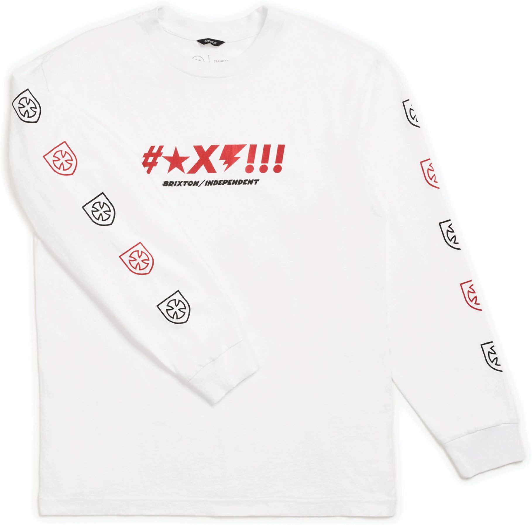 Brixton t-shirt INDEPENDENT SHINE LS White