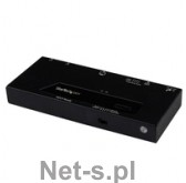 StarTech.com 2 PORT HDMI SWITCH W/AUTO PRIO StarTech.com 2 Port HMDI Switch Verteiler Automatische Umschaltung mit IR-Fernbedienung 1080p HDMI Auto Switch Umschalter (VS221HDQ)