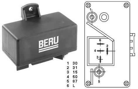 BERU Sterownik, czas żarzenia BERU GR065