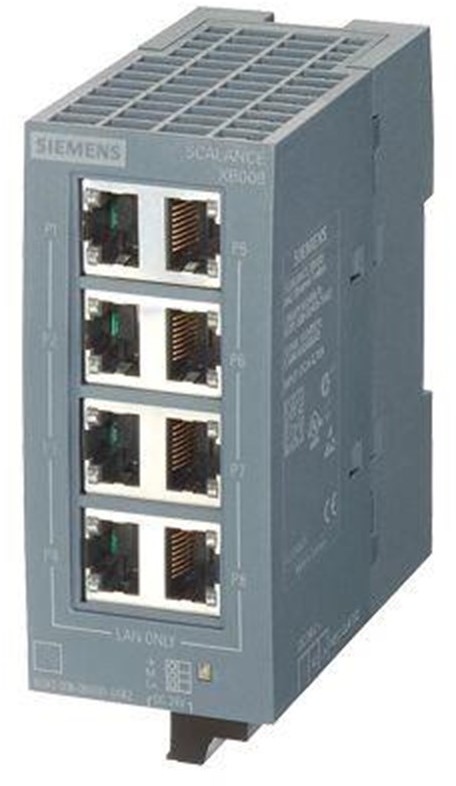 Siemens Siemens Scalance xb008 unmanaged industrial ethernet switch for 10/100 mbit/s 6GK5008-0BA10-1AB2