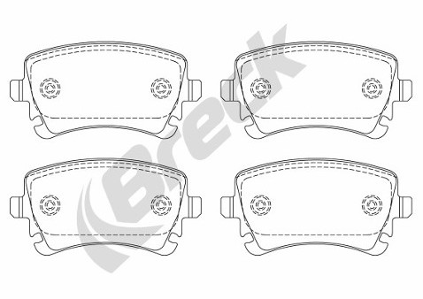 Lumag Sp. z o.o. Zestaw klocków hamulcowych, hamulce tarczowe Lumag Sp. z o.o. 23326 00 702 10