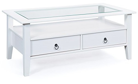 Inter Link Stolik kawowy sosna lita lakierowana na biało 20901515