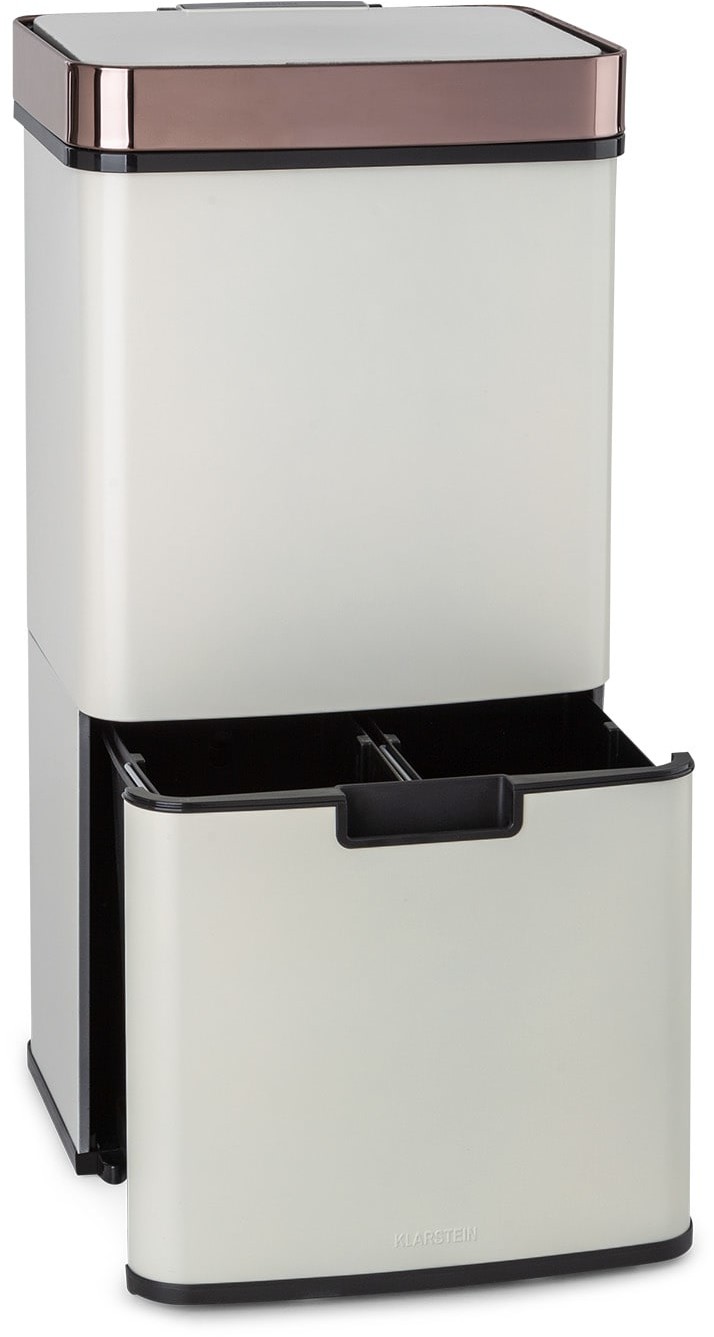 FENIKS Klarstein Klarstein Royal Trash Rose Gold, z czujnikiem, 72 l, stal szlachetna, różowozłoty KG15-RoyalTrashRGold