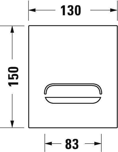 Duravit Duravit DuraSystem Przycisk spłukujący A2 na baterię do pisuaru chrom WD5006023000