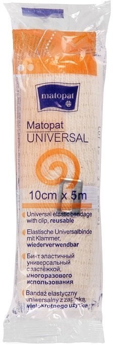 Matopat Bandaż UNIVERSAL niejałowy - 5m x 10cm 1szt.