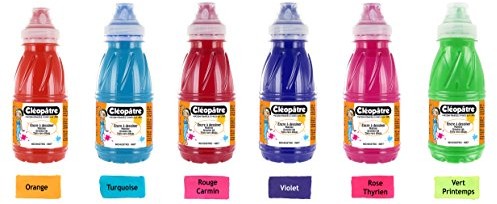 Cléopâtre cléo pâtre ead250 X 6B maltinte Encre A dessiner zestaw materiałów, edukacyjnych, 250 ML, wielobarwny EAD250x6B
