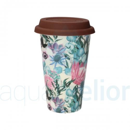 DeLonghi DeLonghi 5513284491 DLSC065 kubek ceramiczny termiczny do kawy Flowers DLSC065