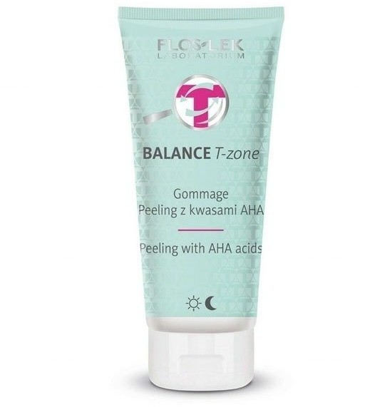 Flos-Lek Balance T-Zone Gommage peeling z kwasami AHA 125ml