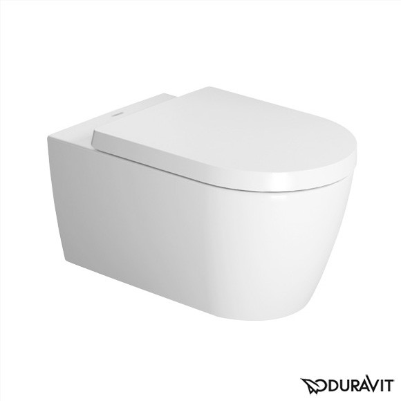 Duravit ME by Starck Miska WC podwieszana 37x57 cm lejowa biała z powłoką WonderGliss 25280900001