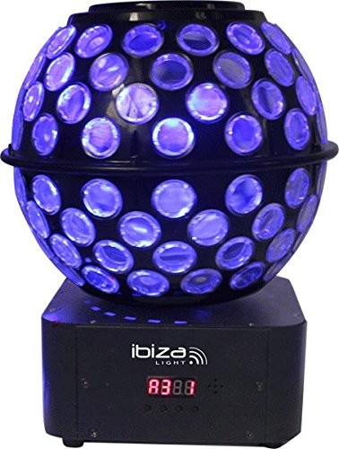 Ibiza Light & Sound STARBALL-GB kula świetlna LED z promieniami i gobos, 240 x 240 x 315 mm 15-1387
