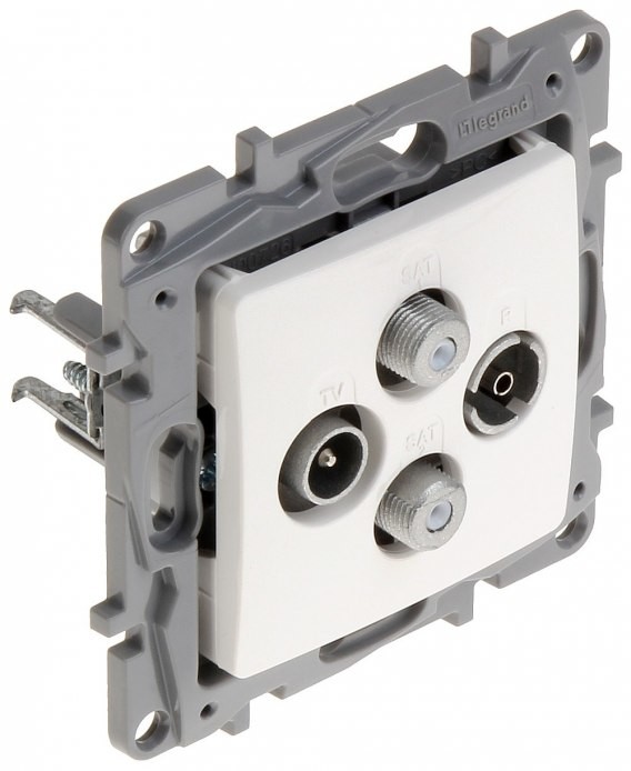 Legrand GNIAZDO KOŃCOWE LE-764566 R-TV + 2xSAT Niloe LE-764566